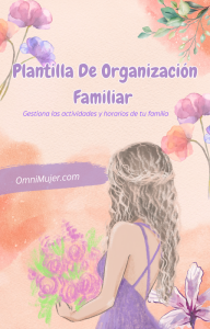 Plantilla de Organización Familiar Gestiona las actividades y horarios de tu familia